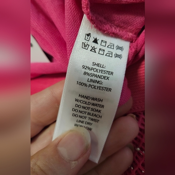 SINCERLY JULES mesh Fishnet Sequin Midi Skirt In Hot Pink. Size Med NWT - Picture 6 of 16